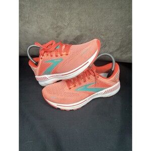 Brooks Adrenaline GTS 22 Shoes Women's 7 B Coral Orange Low Running Sneakers